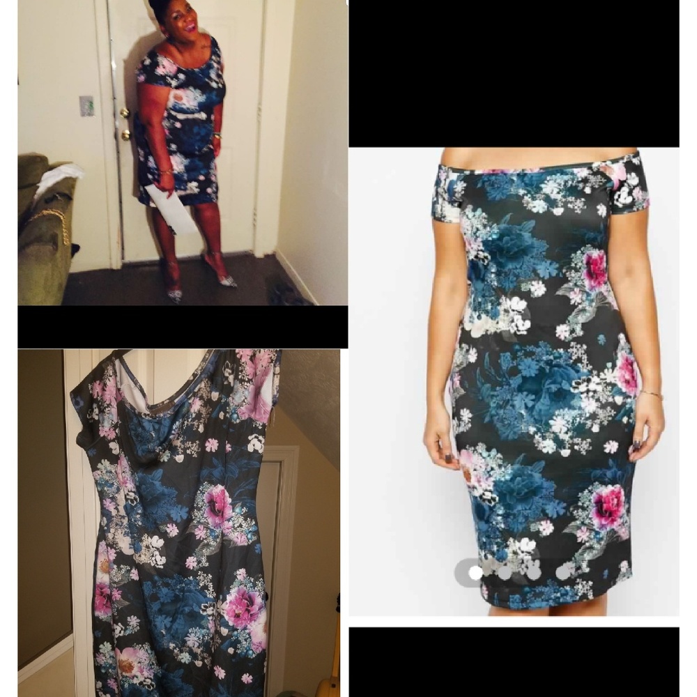 Floral off the shoulder dress